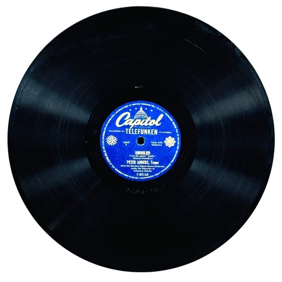 Peter Anders - Hindulied / Di Rigori Armati - 7-80165 Capitol Telefunken 78 RPM - Picture 1 of 4